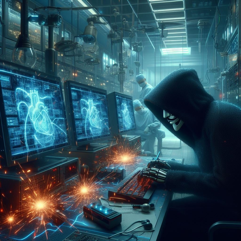 Das Gesundheitswesen ist eins der Hauptziele von Cyberkriminellen. Prompt: LabNews AI.