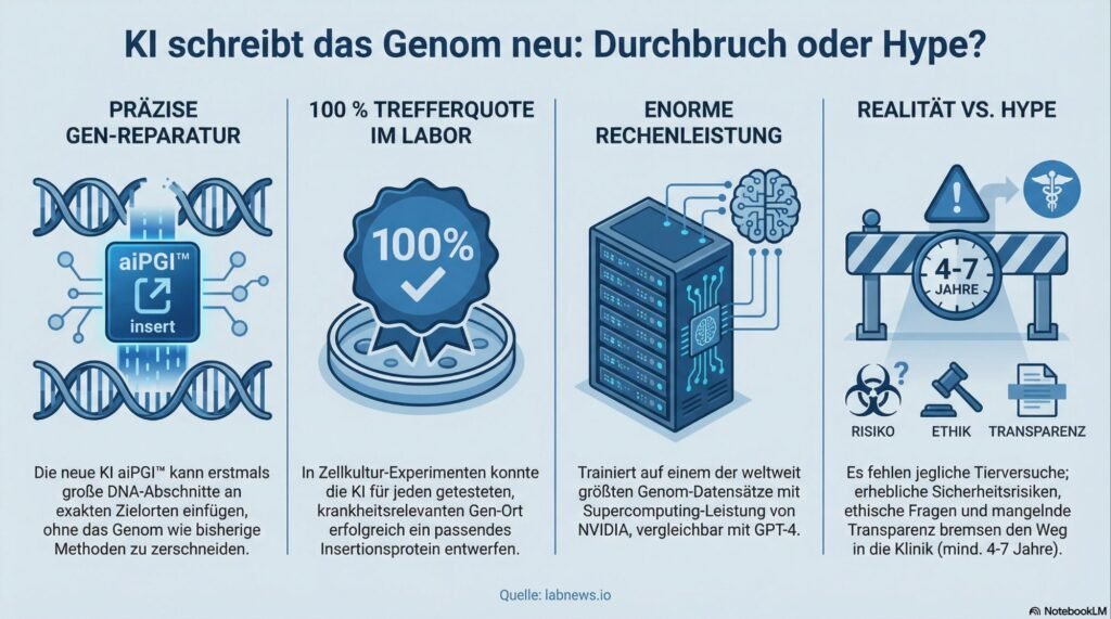 Weltweit erste KI Modelle für programmierbare Gen Insertion vorgestellt