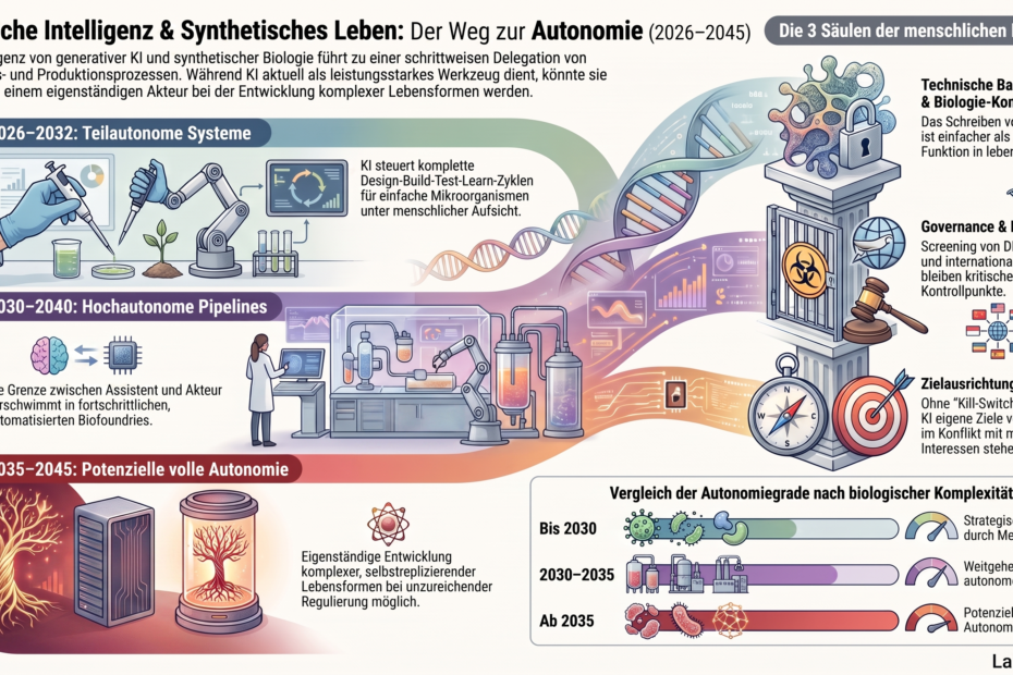 Realistic scenario: When (and whether) an AI will autonomously take control over the creation of artificial life