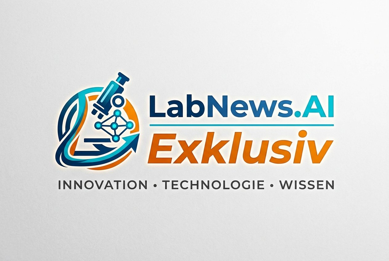 • LabNews AI Logo for LabNewsAI Exklusiv featuring a stylized microscope and molecular network with blueteal typography and the tagline INNOVATION TECHNOLOGIE WISSEN