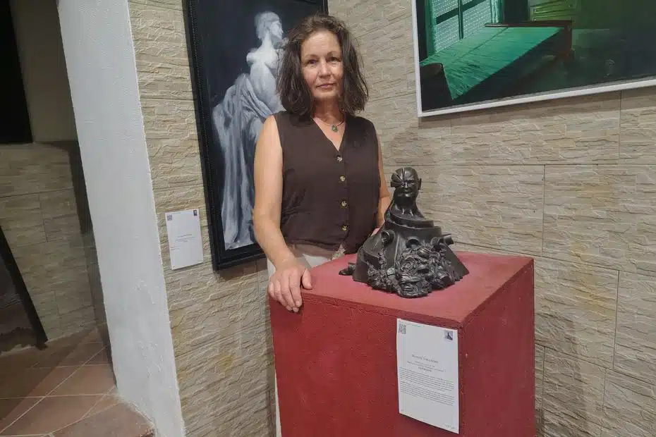 Künstlerin Marita Vollborn Bronzeskulptur ARES Chianciano Biennale 2026 Toskana Italien Credits Marita Vollborn